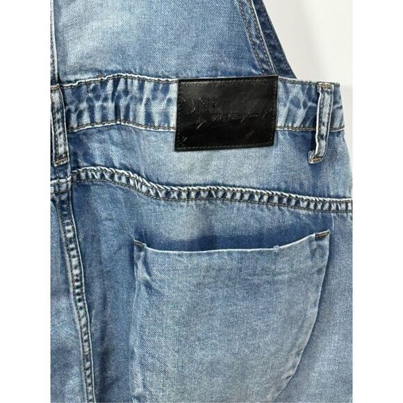 One X Oneteaspoon Starr Issue Light Wash Denim Overall Dress Size Large NWT - Picture 10 of 12